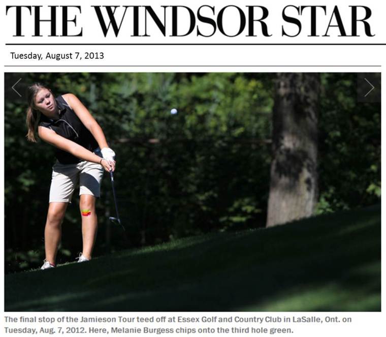 Junior Golf Lessons Windsor Essex Ontario