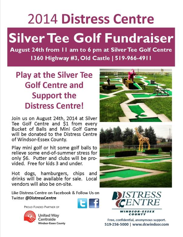 Silver Tee - August 24th, 2014 Distress Centre Fundraiser